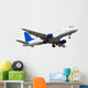 Passanger airplane isolated over white background Wall Decal