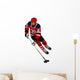 Hockey Player Wall Decal Design 1