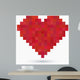 vintage 8-bit love Wall Decal