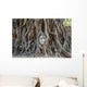 Buddha Head Banyan Tree Wall Decal
