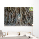 Buddha Head Banyan Tree Wall Decal
