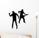 Black Silhouettes Musician Wall Decal