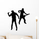 Black Silhouettes Musician Wall Decal