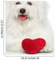 Bichon Frise Dog with Valentine Red Heart Wall Decal