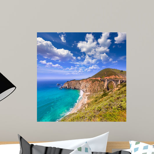 California Bixby bridge in Big Sur Monterey County in Route 1 