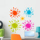 Colorful Vector Splash - Stain - Blot Illustration Set Wall Decal