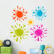 Colorful Vector Splash - Stain - Blot Illustration Set Wall Decal