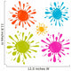 Colorful Vector Splash - Stain - Blot Illustration Set Wall Decal