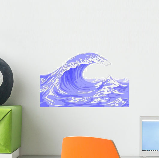 Wave Wall Decal Design 1