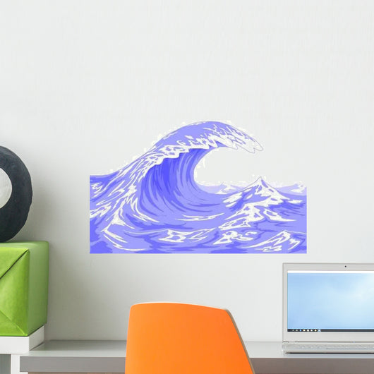 Wave Wall Decal Design 1