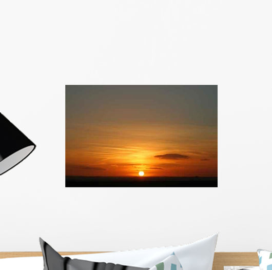 Red Sunset Wall Decal