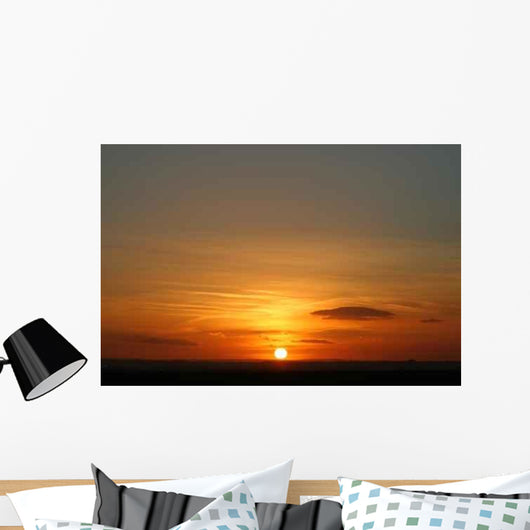Red Sunset Wall Decal