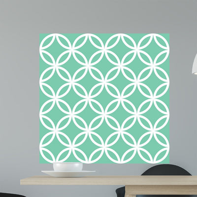 Abstract Seamless Pattern Wall Decal Design 9 shown on a wall