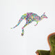 Colorful Floral Kangaroo Wall Decal