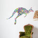 Colorful Floral Kangaroo Wall Decal