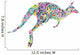 Colorful Floral Kangaroo Wall Decal