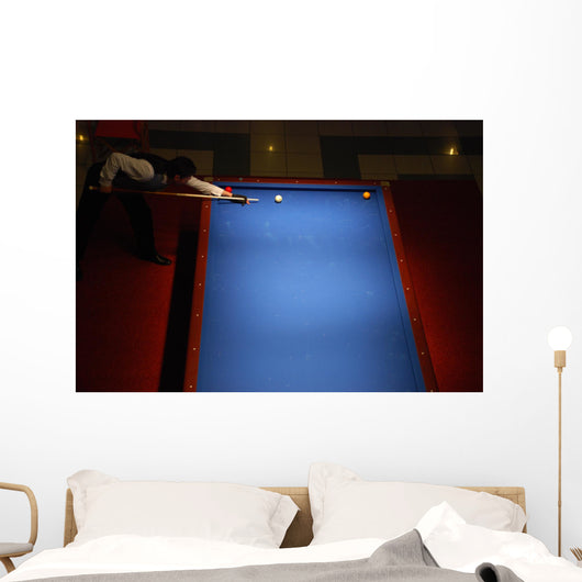 three band billard game Wall Mural