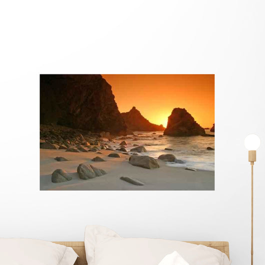 Sunset Beach Wall Decal