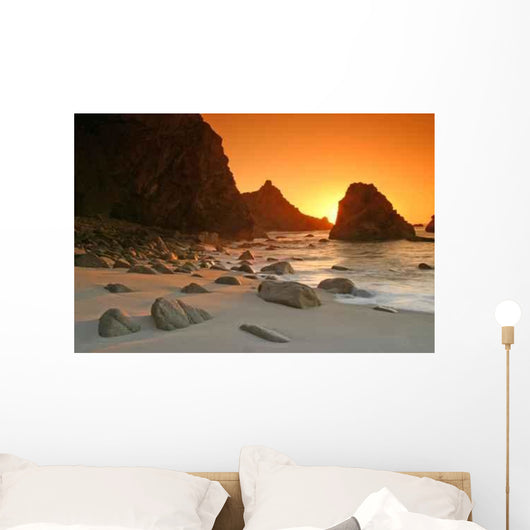 Sunset Beach Wall Decal