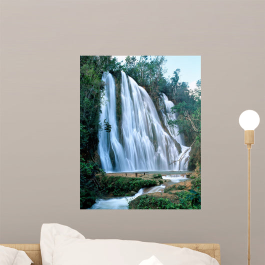 Jungle waterfall Dominicana Wall Mural