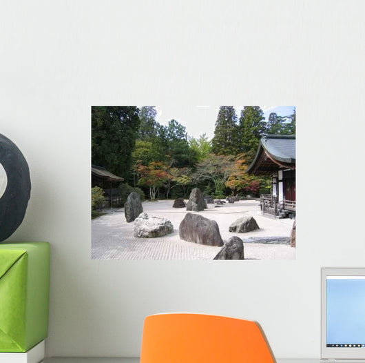 Japanese Zen Garden Wall Decal Design 1
