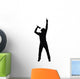silhouette of the singer, made from my photo Wall Decal