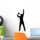 silhouette of the singer, made from my photo Wall Decal