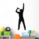 silhouette of the singer, made from my photo Wall Decal