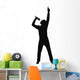 silhouette of the singer, made from my photo Wall Decal