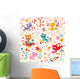 Cute Kittens Pattern Wall Decal