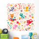 Cute Kittens Pattern Wall Decal