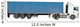 European Flatbed 18-Wheeler With Metal Container Wall Decal