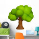 Simple Spring Cartoon Tree Wall Decal
