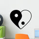 Yin yang heart Wall Decal