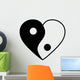 Yin yang heart Wall Decal