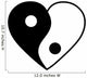 Yin yang heart Wall Decal
