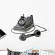 Retro dial-up rotary telephone 