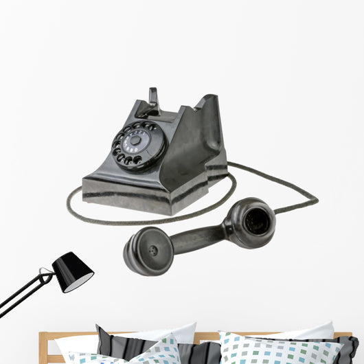Retro dial-up rotary telephone 