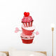 Valentine Cupcakes Wall Decal