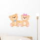 Teddy bears in love Wall Decal