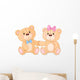Teddy bears in love Wall Decal