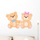 Teddy bears in love Wall Decal