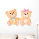 Teddy bears in love Wall Decal