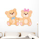 Teddy bears in love Wall Decal