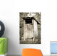tradtional wooden outside toilet Wall Mural