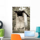 tradtional wooden outside toilet Wall Mural