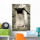 tradtional wooden outside toilet Wall Mural