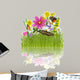 Reflected Spring Meadow Wall Mural