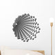 Carbon nanotube on white background Wall Decal