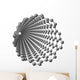 Carbon nanotube on white background Wall Decal